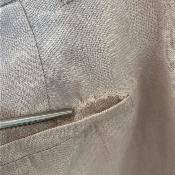 DISSH Norah Flax Natural Linen Pants Wide Leg - Picture 9 of 15